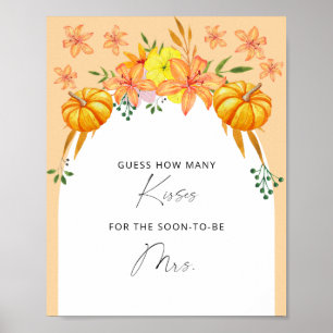 Fall Arch - hur många pussar möhippa-spel Poster