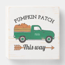 Fall Art Pumpkin Patch Old Vintage Farm Lastbil Ar