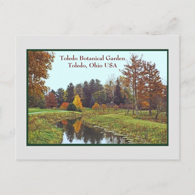 "FALL AT TOLEDO BOTANICAL GARDEN" POSTCARD VYKORT (Framsida)