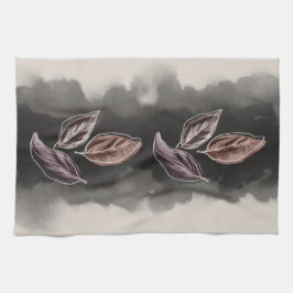 Fall Atumn Leaves Mid century Modern Kökshandduk