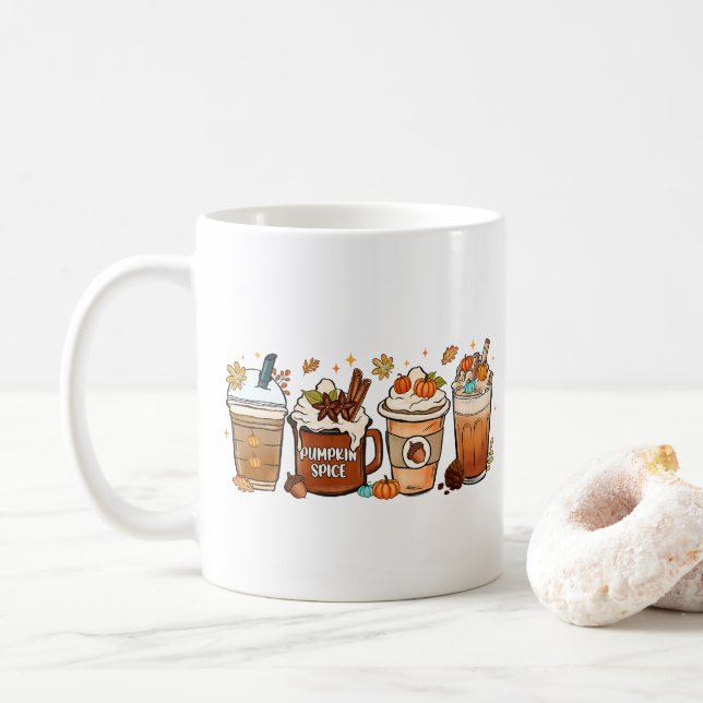 Fall Autumn Coffee Pumpkin Spice Kaffemugg (Med munk)