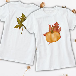Fall Autumn Foliage Pumpkin T Shirt