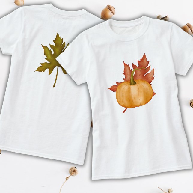 Fall Autumn Foliage Pumpkin T Shirt (Skapare uppladdad)