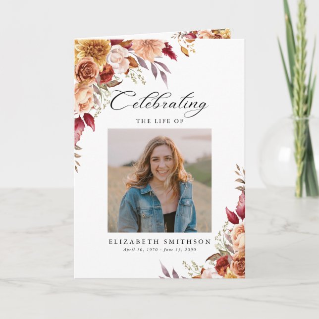 Fall Autumn-fotoorder för program (Framsida)