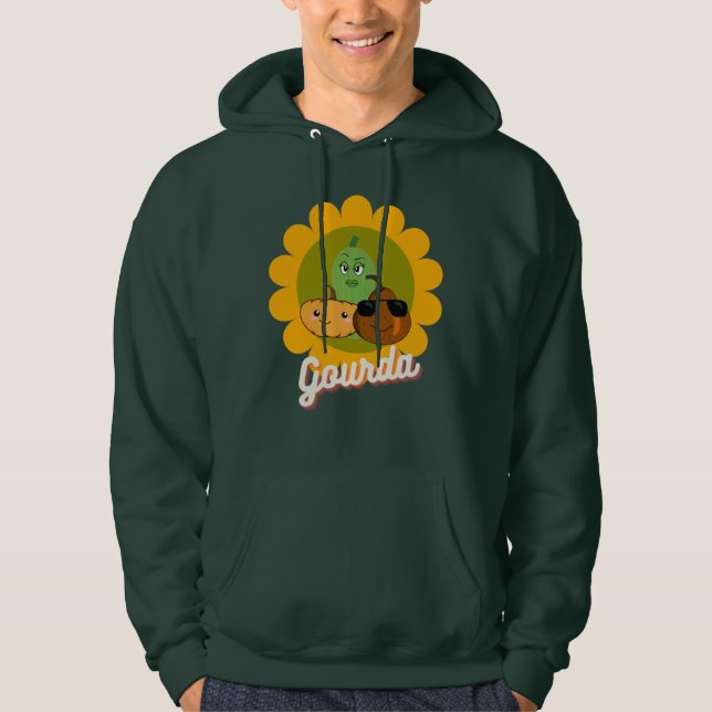 Fall/Autumn Halloween Pumpkin & Gourd Mode Hoodie (Framsida)