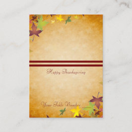 Fall Autumn Harvest Thanksgiving Bord Placecard Placeringskort