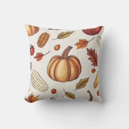 Fall Autumn Harvest Thanksgiving Dekorativ kudde