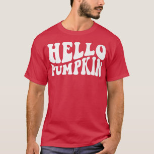 Fall Autumn Hej Pumpkin Retro WavyThanksgiving D T Shirt