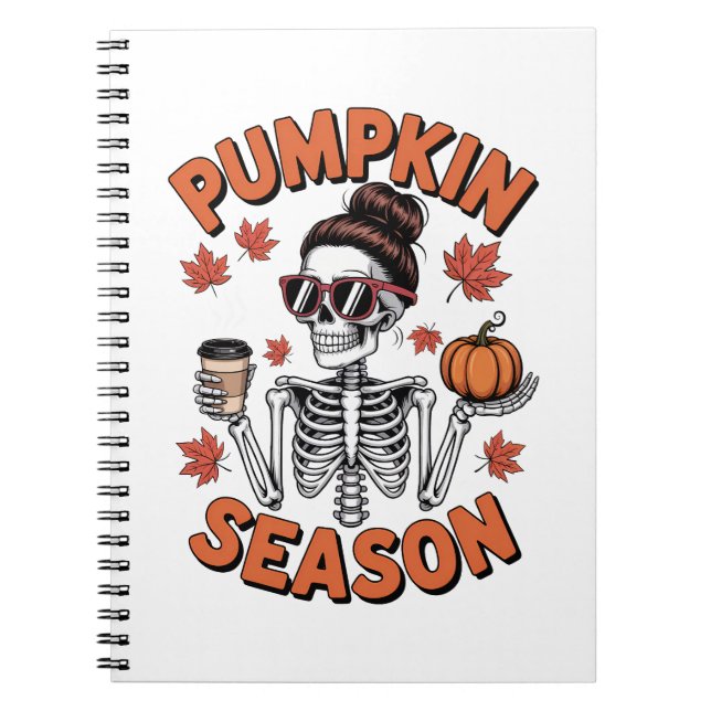 Fall Autumn Pumpkin Season Anteckningsbok (Framsidan)