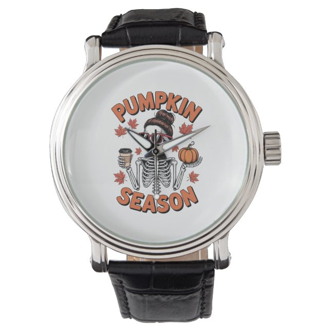 Fall Autumn Pumpkin Season Armbandsur (Framsida)