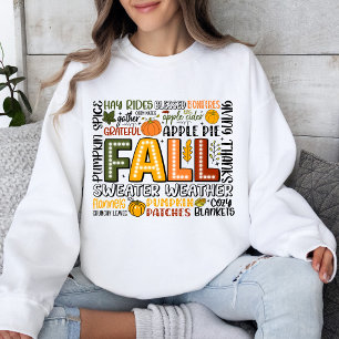 Fall Autumn Pumpkin Spice Mysigt Sweatshirt T Shirt