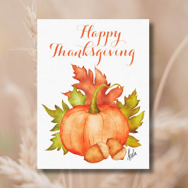 Fall Autumn Rustic Pumpkin Happy thanksgiving Canvastryck