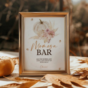 Fall Autumn Shower Momosa Pub Poster
