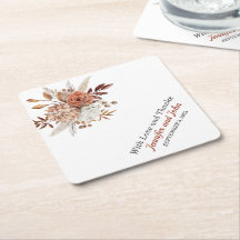 Fall Autumn Terracotta Rustic Blommigt Bröllop