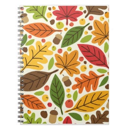 Fall Autumn Thanksgiving Harvest Löv Falling Anteckningsbok