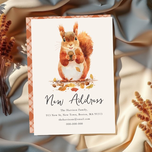 Fall Autumnisk ekorre | Nya Adressen Meddelande (Skapare uppladdad)