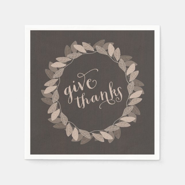 Fall av andedräkt | Thanksgiving Pappra blöjor Pappersservett (Framsidan)