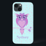 Fall av bläckfisk av typen Cute Flickor uggla lila<br><div class="desc">Behålla din ipad som skyddas med det här grafikmönstrade fodral. Anpassa till valfri namn. För närvarande står Sydney. Sarah Trett har på ett unikt sätt designat uggla.</div>