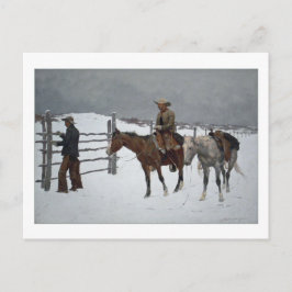 Fall av Cowboyen av Frederic Remington Vykort