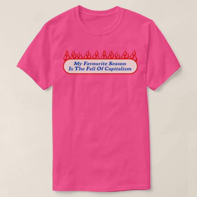 Fall av kapitalismen - en marxist t shirt (Design framsida)