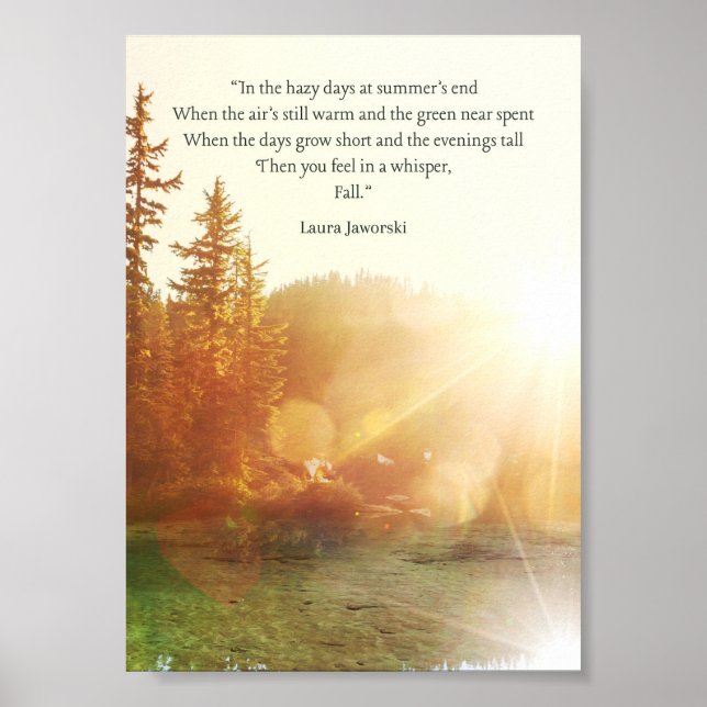 Fall av Laura Jaworski Poster (Framsidan)