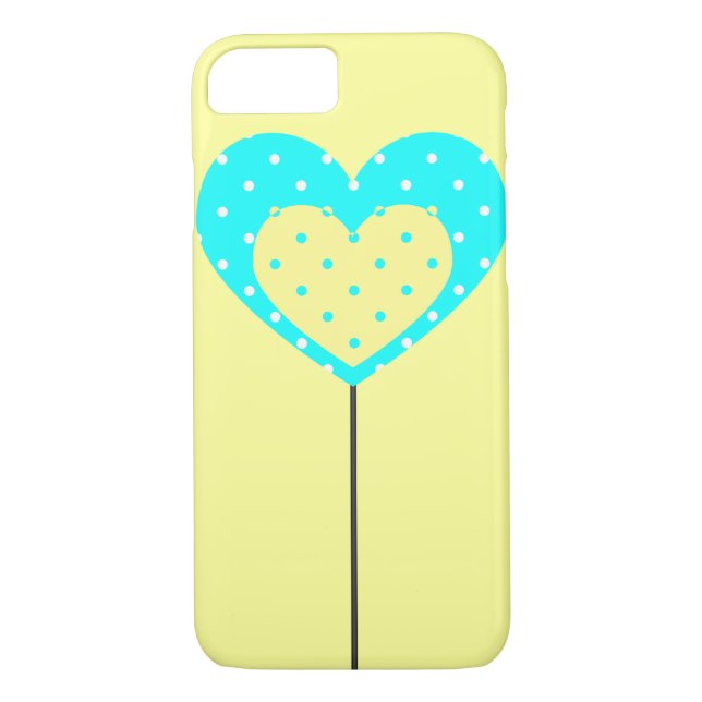 FALL AV LEMON LOLLIPOP HEART PHONE Case-Mate iPhone SKAL (Baksida)