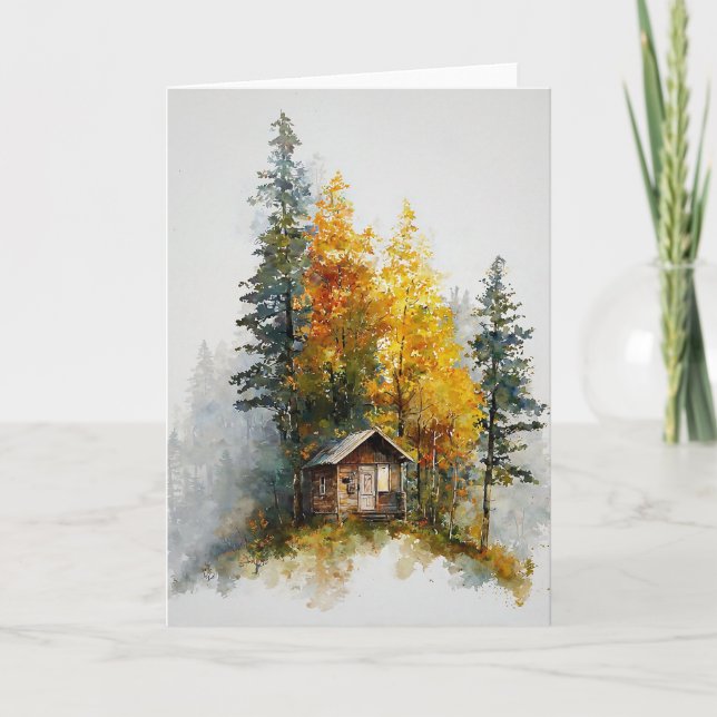 Fall av lök i vattenfärger kort (Framsida)