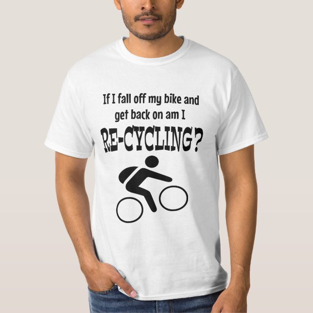 Fall av min cykelsvart t shirt (Framsida)