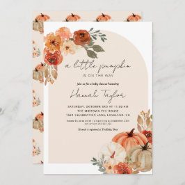 Fall Baby Shower A Little Pumpkin Inbjudningar