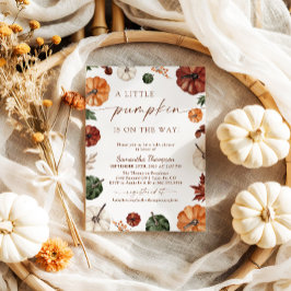 Fall Baby Shower | Boho A Little Pumpkin Inbjudningar