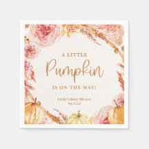 Fall Baby Shower En liten Pumpkin är på vägen