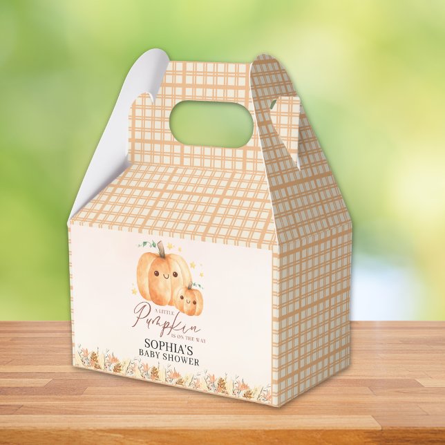 Fall Baby Shower Favor - "A Little Pumpkin  Presentaskar (Skapare uppladdad)
