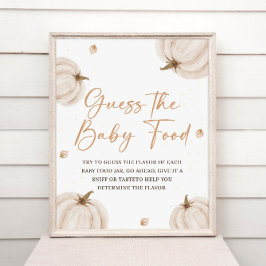Fall Baby Shower gissar Baby mat Poster