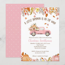 Fall Baby Shower-inbjudningar för en flicka Inbjudningar