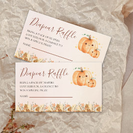 Fall Baby Shower Insert with "A Little Pumpkin" Tilläggskort