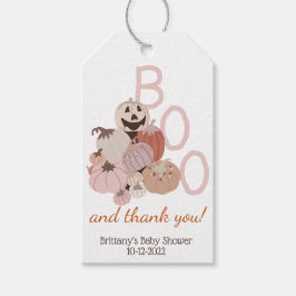 Fall Baby Shower Little Boo Pumpkin Presentetikett