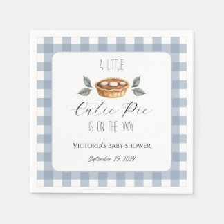Fall Baby Shower Napkins, Little Cutie Pie Napkins Pappersservett