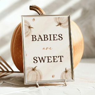 Fall Baby Shower Spädbarn är Sweet Poster