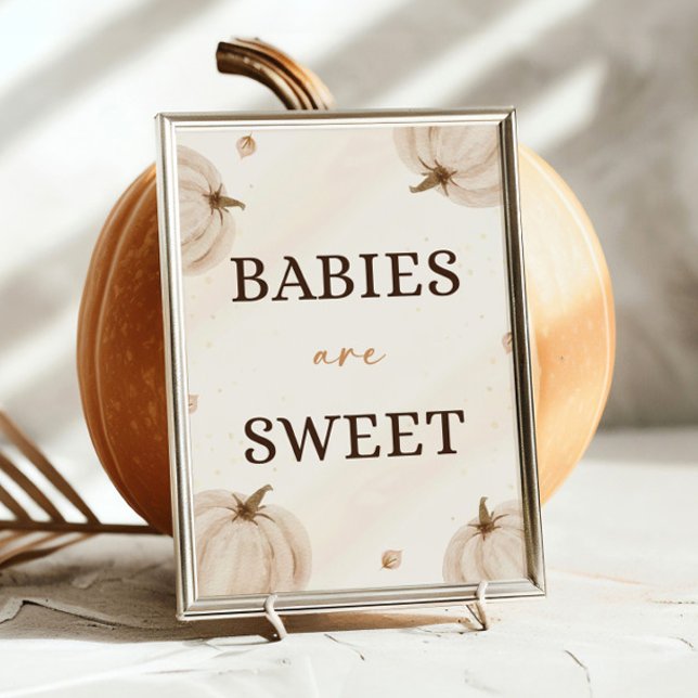 Fall Baby Shower Spädbarn är Sweet Poster (Skapare uppladdad)