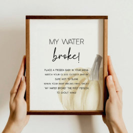 Fall Baby Shower-spel Poster
