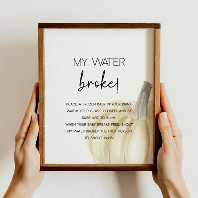 Fall Baby Shower-spel Poster (Skapare uppladdad)