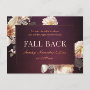 Fall back Business Realtor Mailer Vykort