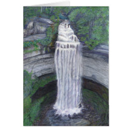 Fall Bäck Falls Hälsningskort