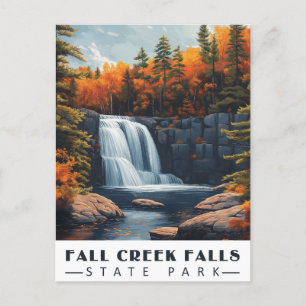 Fall Bäck Falls: Serenity in the Tennessee Vild Vykort