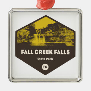 Fall Bäck Falls State Park, Tennessee Julgransprydnad Metall