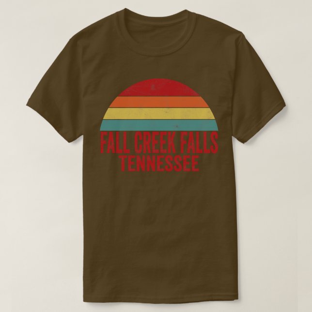 Fall Bäck Falls State Park Tennessee T Shirt (Design framsida)