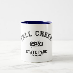 Fall Bäck Falls State Park, Tennessee Två-Tonad Mugg