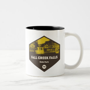 Fall Bäck Falls State Park, Tennessee Två-Tonad Mugg