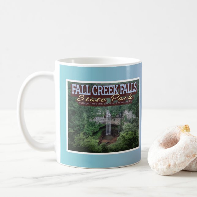 FALL BÄCK FALLS STATE PARK - TENNESSEE USA KAFFEMUGG (Med munk)