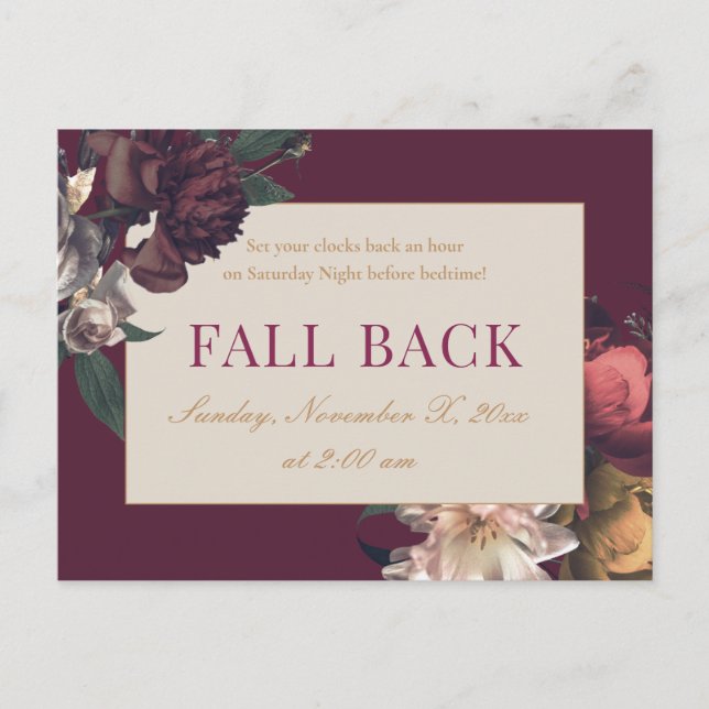 Fall Back Fastighetsmäklare Utskick Vykort (Framsida)